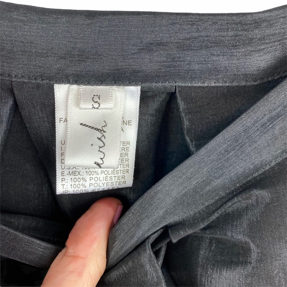 Chicwish Black Satin Full A-Line Circle Ball Gown Princess Skirt Revolve S - Picture 5 of 6